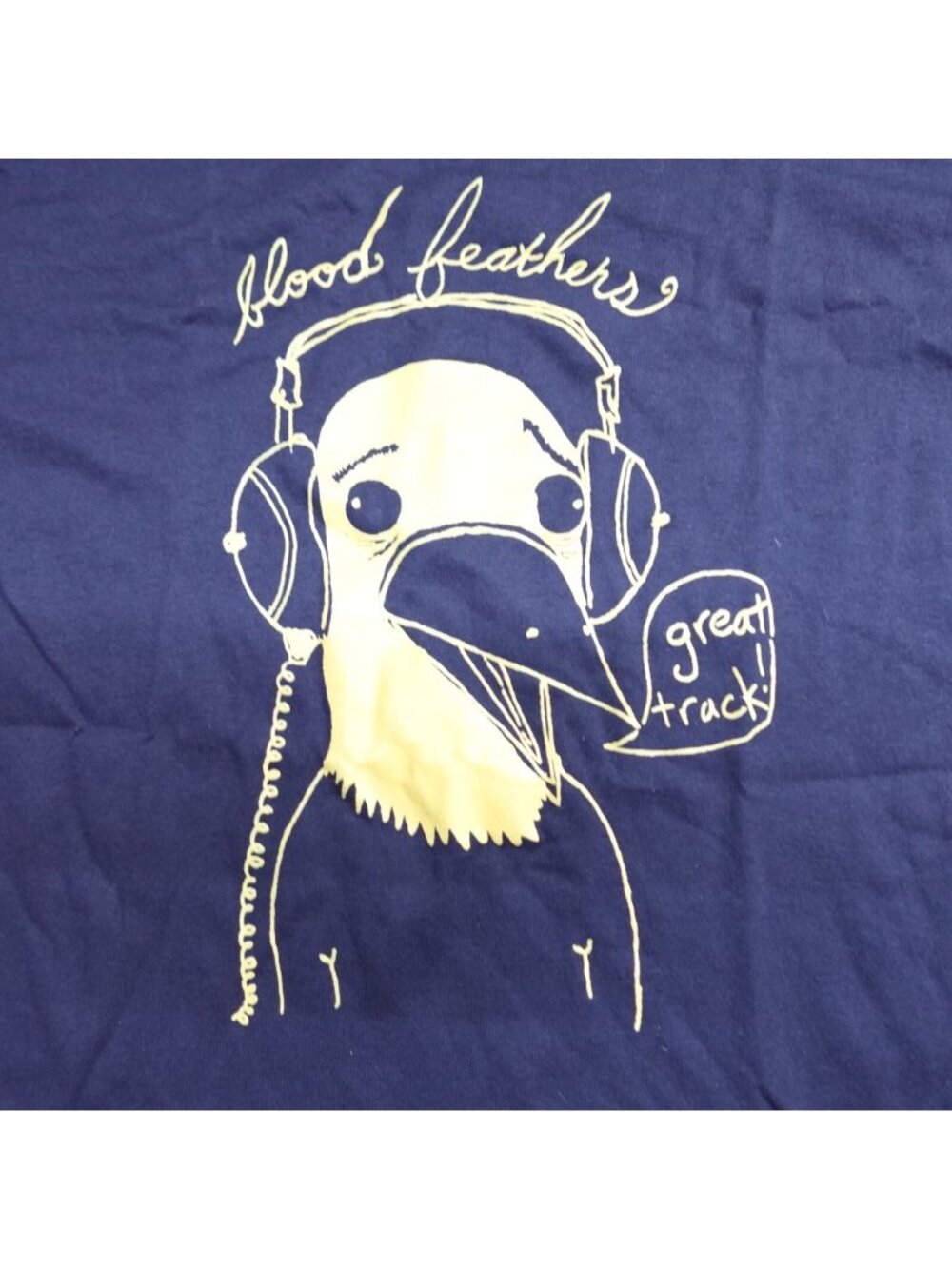 Blood Feathers Shirt Large Blue Band NEW